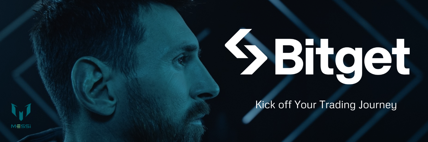 banner Bitget featuring Messi as ambassador